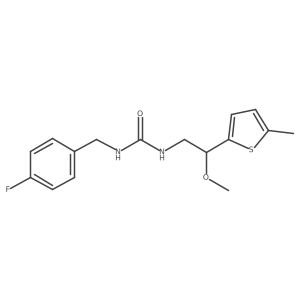 1-(4-Fluorobenzyl)-3-(2-methoxy-2-(5-methylthiophen-2-yl)ethyl)urea Structure