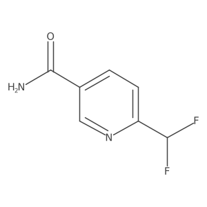 2-(Difluoromethyl)pyridine-5-carboxamide结构式
