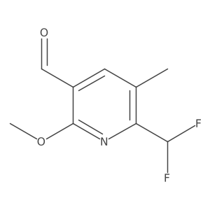 2-(Difluoromethyl)-6-methoxy-3-methylpyridine-5-carboxaldehyde Structure