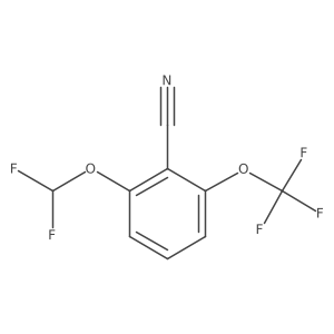 2-Difluoromethoxy-6-(trifluoromethoxy)benzonitrile结构式