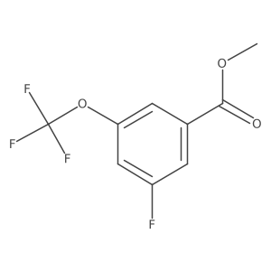 Methyl 3-fluoro-5-(trifluoromethoxy)benzoate结构式