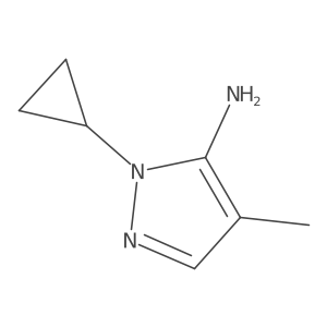 1-cyclopropyl-4-methyl-1H-pyrazol-5-amine Structure