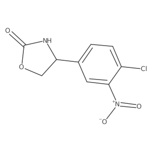 4-(4-Chloro-3-nitrophenyl)-1,3-oxazolidin-2-one Structure