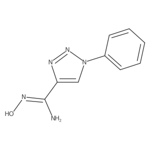 N'-Hydroxy-1-phenyl-1H-1,2,3-triazole-4-carboximidamide Structure