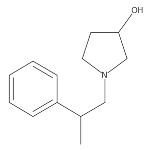 1-(2-Phenylpropyl)pyrrolidin-3-ol Structure