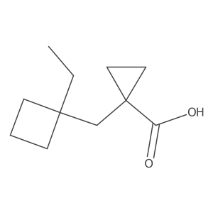 1-[(1-Ethylcyclobutyl)methyl]cyclopropane-1-carboxylic acid结构式