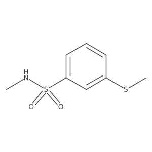 N-Methyl-3-(methylsulfanyl)benzene-1-sulfonamide结构式
