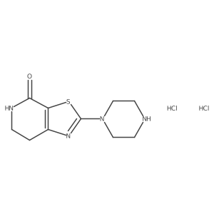 2-piperazin-1-yl-6,7-dihydro-5H-[1,3]thiazolo[5,4-c]pyridin-4-one;dihydrochloride Structure