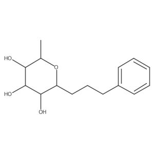 2,6-Anhydro-1,7,8,9-tetradeoxy-9-phenyl-L-glycero-D-galacto-nonitol Structure