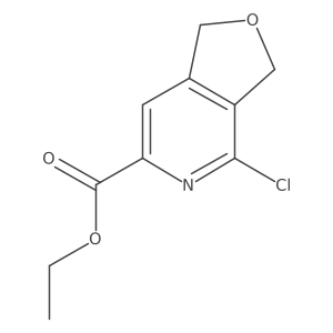 CCOC(=O)c1cc2c(c(Cl)n1)COC2结构式