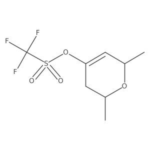 2,6-Dimethyl-3,6-dihydro-2H-pyran-4-yl trifluoromethanesulfonate结构式