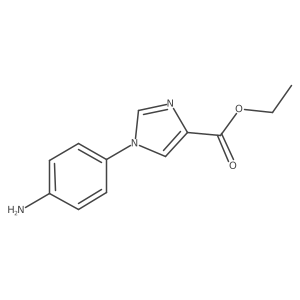 ethyl 1-(4-aminophenyl)-1H-imidazole-4-carboxylate Structure