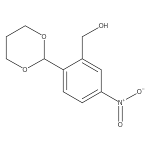 [2-(1,3-Dioxan-2-yl)-5-nitrophenyl]methanol结构式