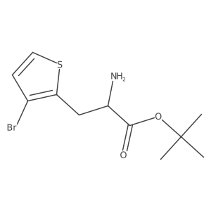 tert-butyl (2S)-2-amino-3-(3-bromothiophen-2-yl)propanoate Structure
