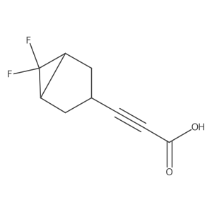 3-(6,6-Difluorobicyclo[3.1.0]hexan-3-yl)propiolic acid结构式