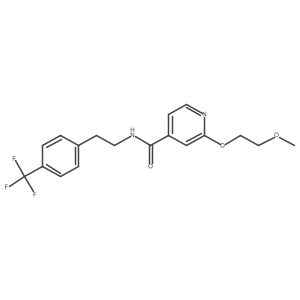 2-(2-methoxyethoxy)-N-(4-(trifluoromethyl)phenethyl)isonicotinamide Structure