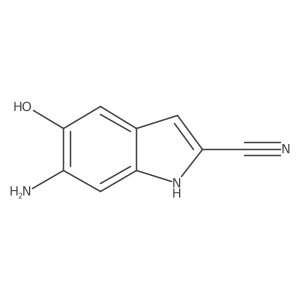 1H-Indole-2-carbonitrile, 6-amino-5-hydroxy- Structure