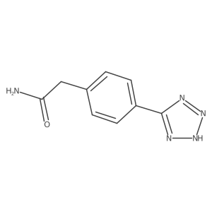 2-(4-(1H-Tetrazol-5-yl)phenyl)acetamide结构式