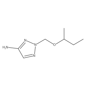 2-[(butan-2-yloxy)methyl]-2H-1,2,3-triazol-4-amine结构式