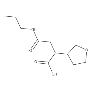 2-(Oxolan-3-yl)-3-(propylcarbamoyl)propanoic acid Structure
