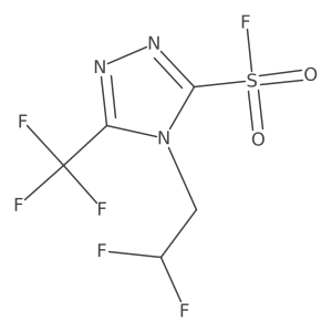 4-(2,2-difluoroethyl)-5-(trifluoromethyl)-4H-1,2,4-triazole-3-sulfonyl fluoride Structure