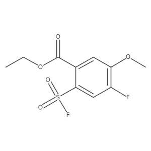 Ethyl 4-fluoro-2-(fluorosulfonyl)-5-methoxybenzoate Structure