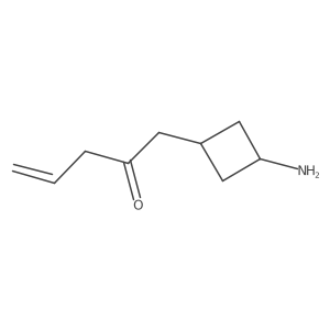 1-(3-Aminocyclobutyl)pent-4-en-2-one结构式