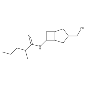 N-[3-(hydroxymethyl)bicyclo[3.2.0]heptan-6-yl]-2-methylpentanamide结构式