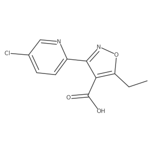 3-(5-Chloropyridin-2-yl)-5-ethyl-1,2-oxazole-4-carboxylic acid Structure