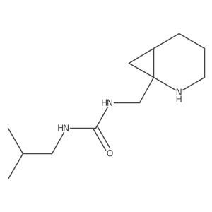 1-({2-Azabicyclo[4.1.0]heptan-1-yl}methyl)-3-(2-methylpropyl)urea结构式