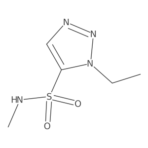 1-ethyl-N-methyl-1H-1,2,3-triazole-5-sulfonamide Structure