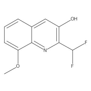 2-(Difluoromethyl)-8-methoxyquinolin-3-ol结构式