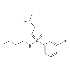 3-amino-N-butyl-N-(2-methylpropyl)benzene-1-sulfonoimidamide Structure