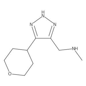 methyl({[5-(oxan-4-yl)-1H-1,2,3-triazol-4-yl]methyl})amine结构式