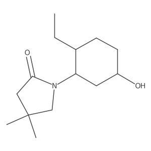 1-(2-Ethyl-5-hydroxycyclohexyl)-4,4-dimethylpyrrolidin-2-one Structure