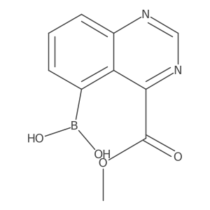 (4-(Methoxycarbonyl)quinazolin-5-yl)boronic acid Structure