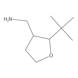 [(2R,3S)-2-Tert-butyloxolan-3-yl]methanamine结构式