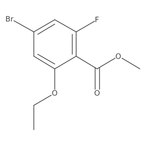Methyl 4-bromo-2-ethoxy-6-fluorobenzoate结构式