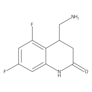 4-(Aminomethyl)-5,7-difluoro-1,2,3,4-tetrahydroquinolin-2-one Structure