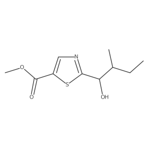 Methyl 2-(1-hydroxy-2-methylbutyl)-1,3-thiazole-5-carboxylate Structure