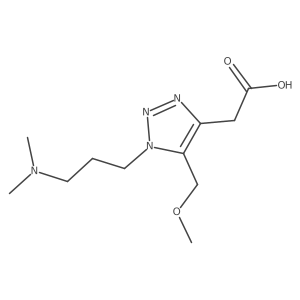 2-{1-[3-(dimethylamino)propyl]-5-(methoxymethyl)-1H-1,2,3-triazol-4-yl}acetic acid结构式
