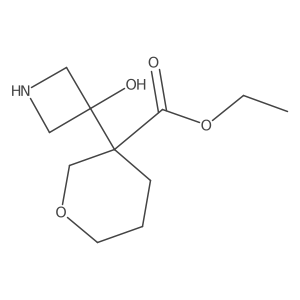 Ethyl 3-(3-hydroxyazetidin-3-yl)oxane-3-carboxylate Structure