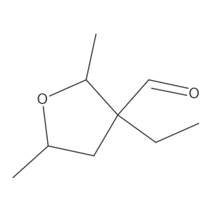 3-Ethyl-2,5-dimethyloxolane-3-carbaldehyde Structure