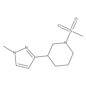 3-(1-methyl-1H-pyrazol-3-yl)-1-(methylsulfonyl)piperidine Structure