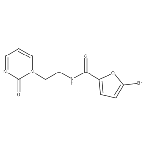 5-bromo-N-(2-(2-oxopyrimidin-1(2H)-yl)ethyl)furan-2-carboxamide Structure