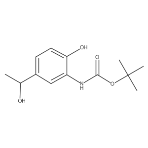 tert-butyl N-{2-hydroxy-5-[(1R)-1-hydroxyethyl]phenyl}carbamate Structure