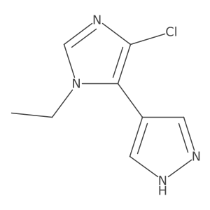 4-chloro-1-ethyl-5-(1H-pyrazol-4-yl)-1H-imidazole Structure
