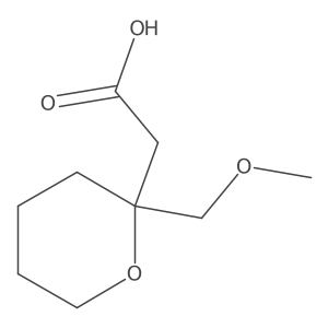 2-[2-(Methoxymethyl)oxan-2-yl]acetic acid Structure