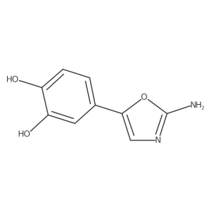 4-(2-Amino-1,3-oxazol-5-yl)benzene-1,2-diol Structure