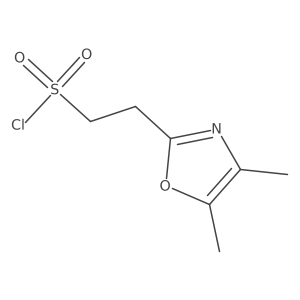 2-(Dimethyl-1,3-oxazol-2-yl)ethane-1-sulfonyl chloride Structure